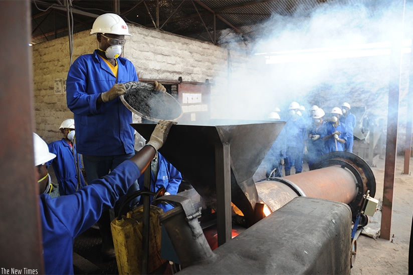 Workers at Nyakabingo mines in Rulindo District during the ore dressing process. Rwanda has far more natural resources than previously thought, an official familiar with the countr....