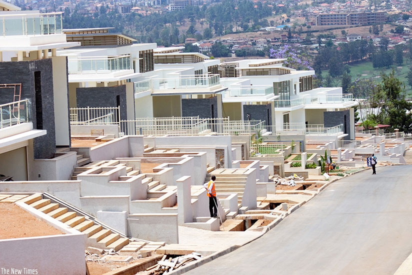 A view of some of the houses under construction in the Vision City Estate in Kigali. (File)