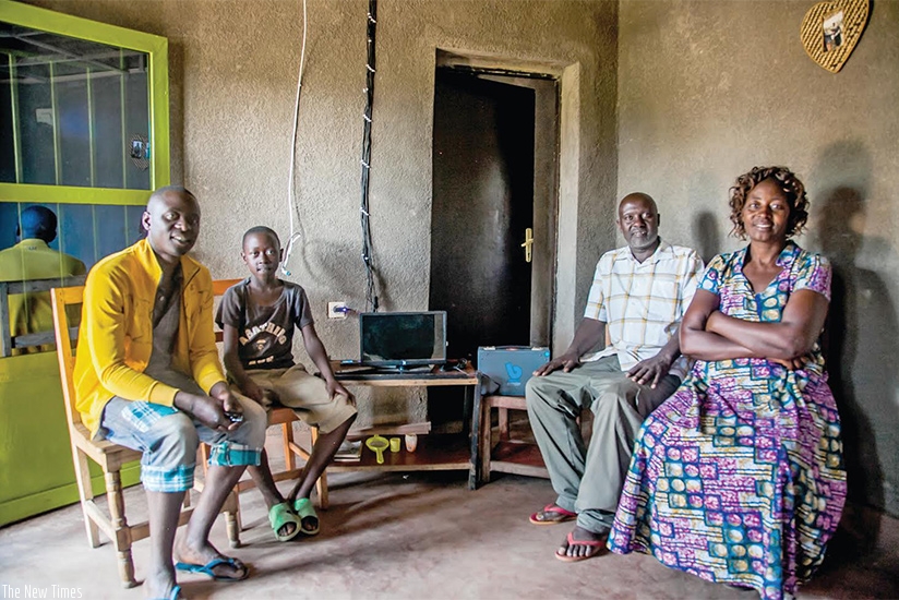 One of thousands of families using  BBOXX solar home system