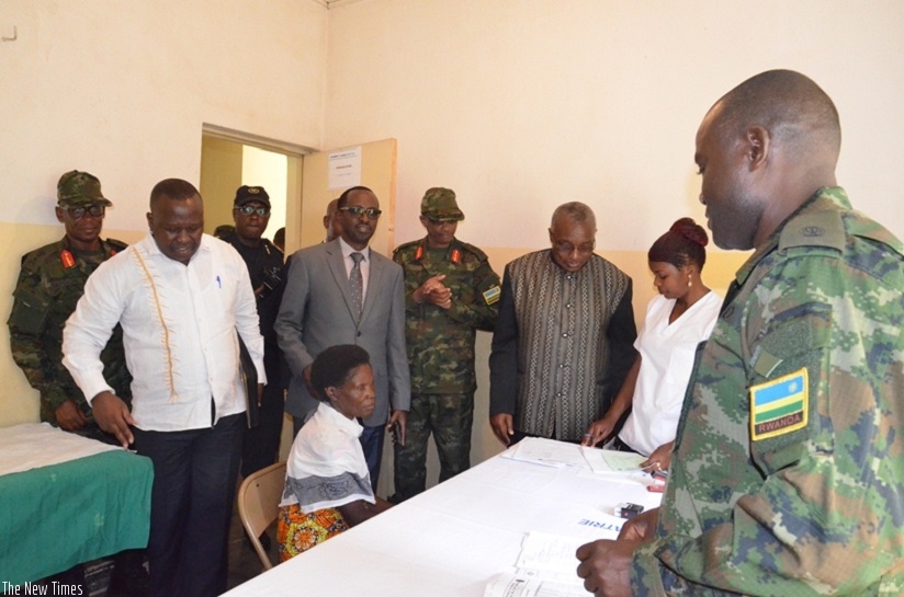 Officials touring different services