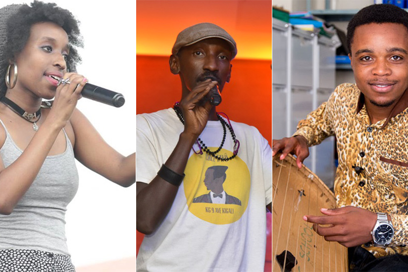 L-R: Angel Umutoni, DJ Eric Soul, and Deo Munyakazi. / File