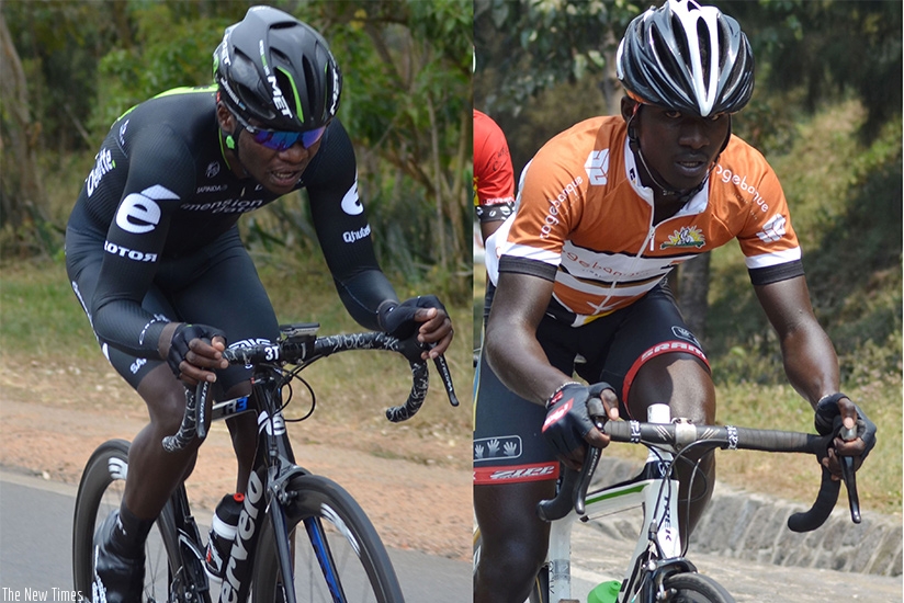 Bonaventure Uwizeyimana (L) and Rene Ukiniwabo (R) are the most experienced riders on the team. (S. Ngendahimana)