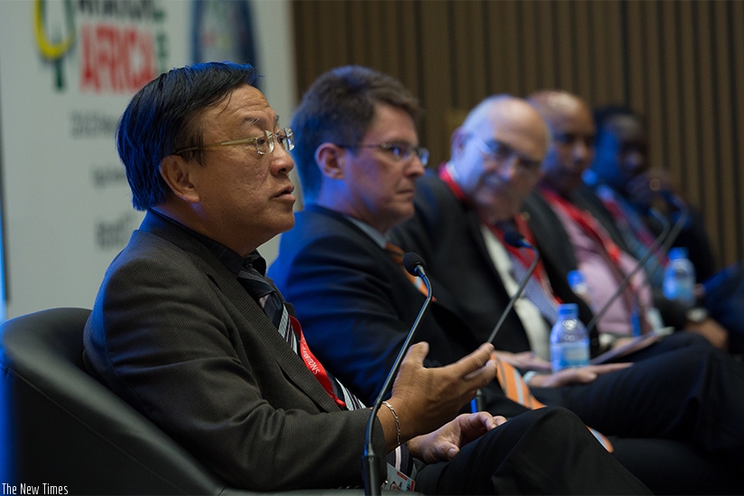 Cheong contributes during the Aviation summit in Kigali this week. Timothy Kisambira. 