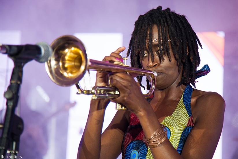 Kenyan instrumentalist, Christine Kamau headlined the show. (All photos by Nadege Imbabazi)rn