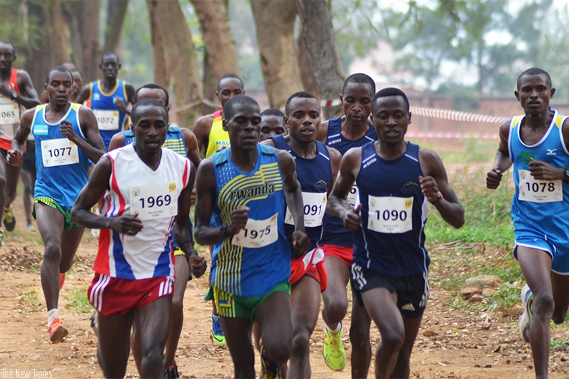 Local elite athletes competing in the national cross country championship recently. S. Ngendahimana