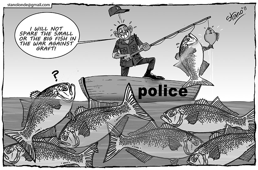 Police is holding 30 people for allegedly attempting to bribe officers.