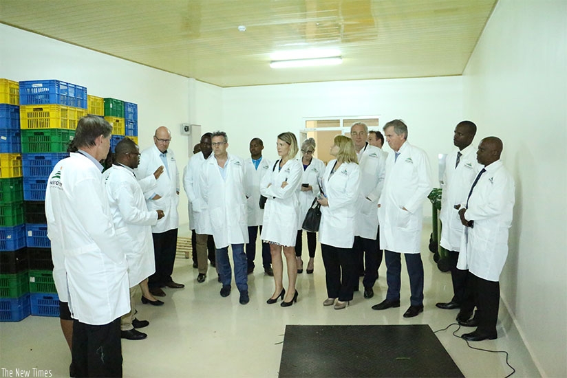 Dutch investors during their visit to the National Agricultural Export Development Board offices. (Courtesy)