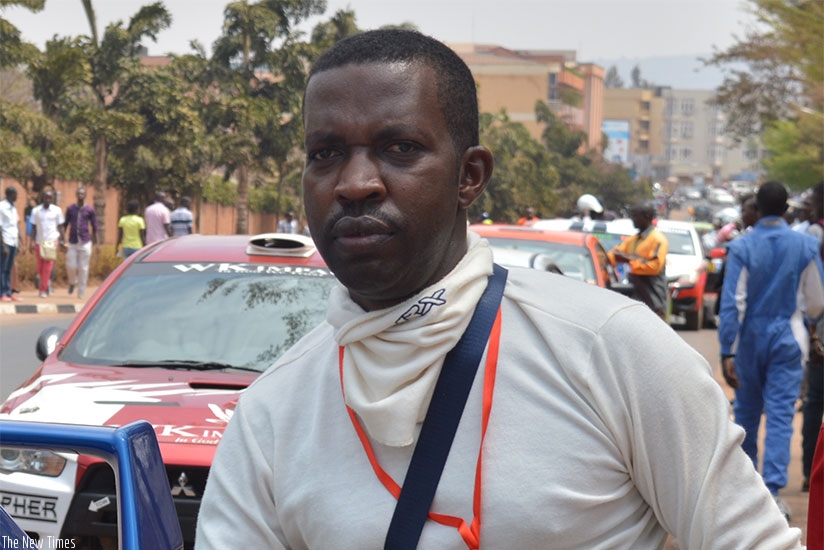 Jean Claude Gakwaya bowed out of Kabale Rally on day one. File.