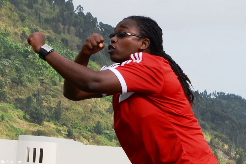 Nyinawumuntu became the countryu2019s first female professional football coach in 2008. File.