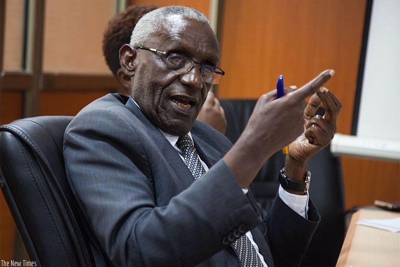 Senator Karangwa speaks during the meeting. Nadege Imbabazi. 