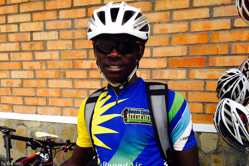 Jean Claude Uwizeye was Team Rwanda's best finisher on stage one on Saturday, at 10th place. / File