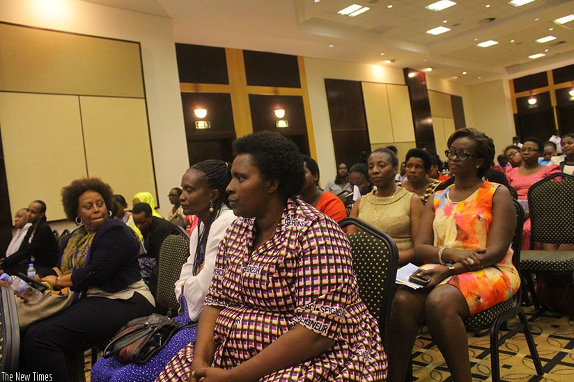 Some of the women leaders at the New Faces New Voices general assembly. Courtesy.