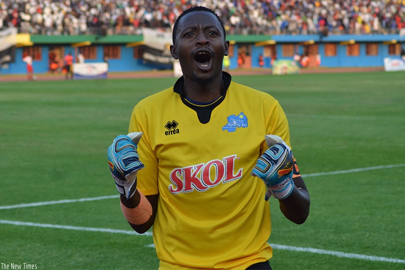 Bakame celebrates his teamu2019s victory after a past game. Sam Ngendahimana.