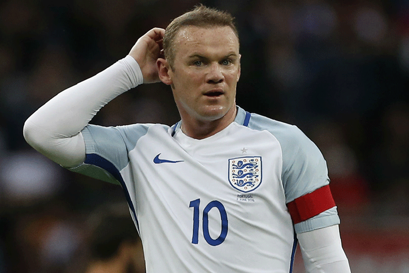 Rooney, 31, was left out of the 26-man squad announced by Southgate. Net photo.