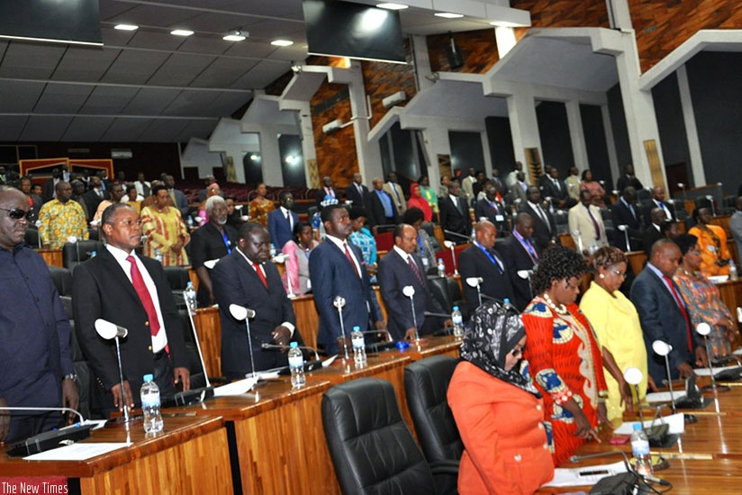 EALA sitting in Kigali. File.