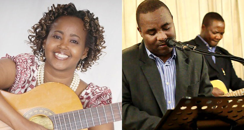LEFT: Mombasa based gospel songbird Marion Shako will perform in Kigali on Easter. RIGHT: Burundian musician Apollinaire Habonimana (in front) has performed several times in Kigali....