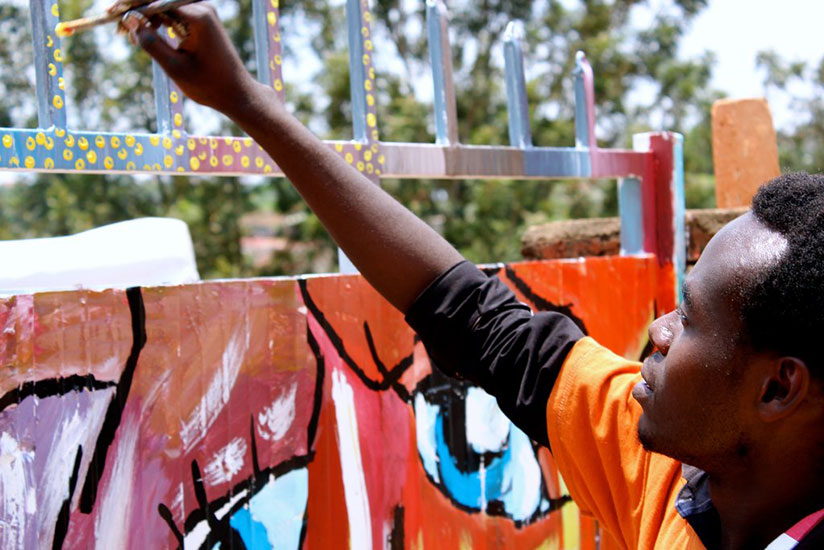 Bonfils Ngabonziza busy at work. / File