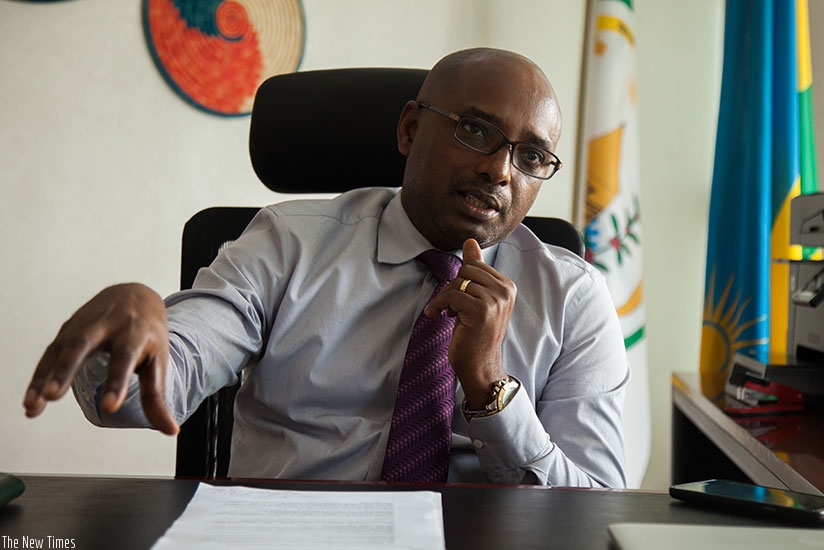 Nyamulinda speaks to during the interview with The New Times. Nadege Imbabazi. 