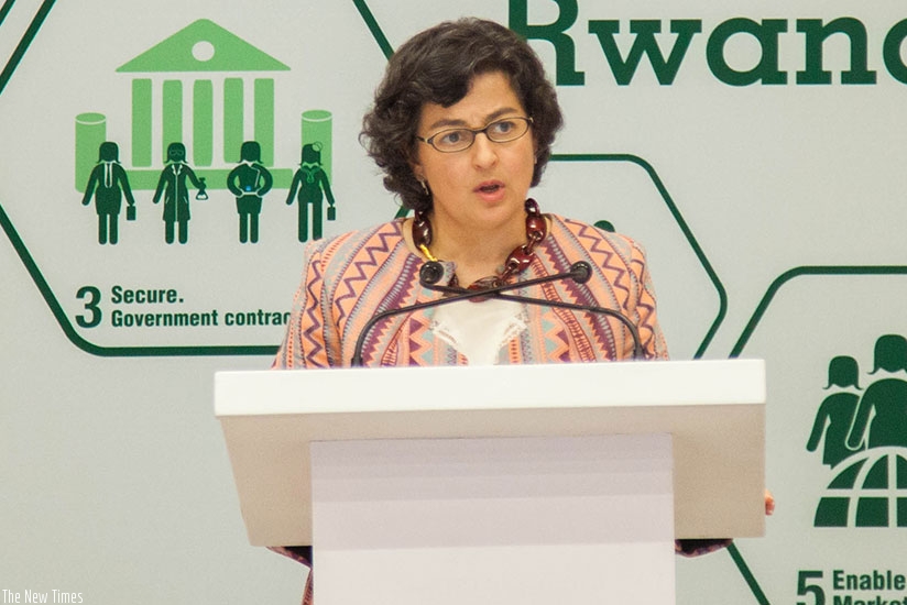 Gonzalez speaks during a past event. Nadege Imbabazi. 