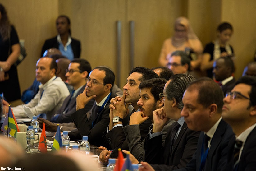 Moroccan investors follow proceedings during the meeting in Kigali. Timothy Kisambira. 