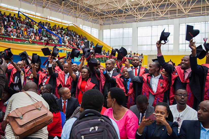 University of Kigali graduates during a past graduation ceremony. (File)