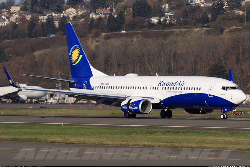 The Boeing 737-800 that made RwandAir's maiden flight to India this week. / File