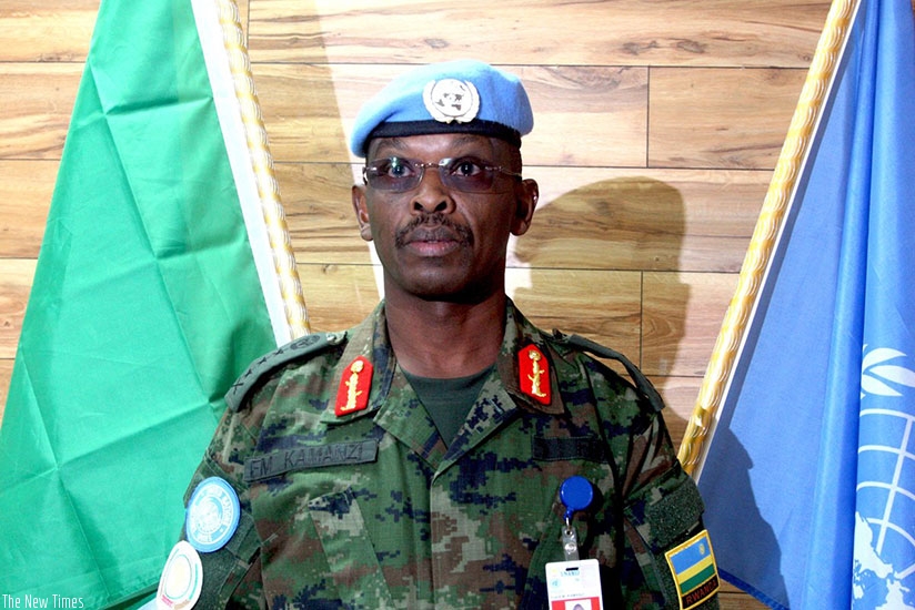 UN Secretary-General has appointed Lt General Frank Mushyo Kamanzi UNMISS Force Commander (Courtesy)