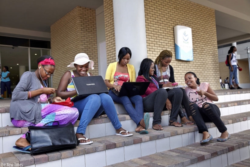 A group of students at North-West University in Gaborone, Botswana. Net photo
