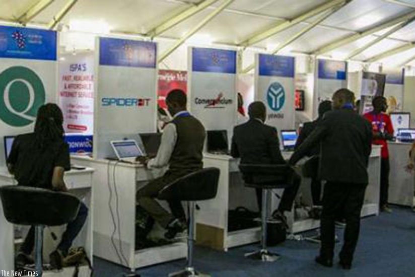 An ICT exhibition during a past Transform Africa Summit in Kigali. (File)