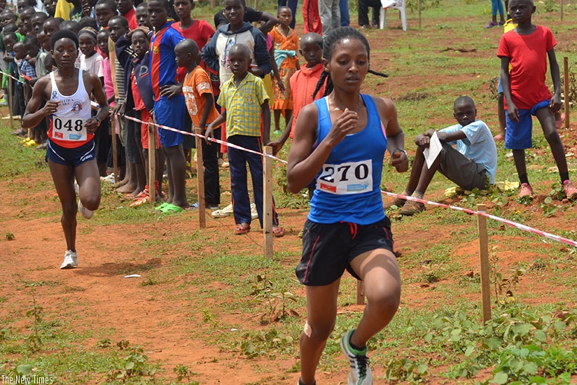 Nyirarukundo (R), who was Rwanda's only podium finisher in last year's edition, is keen to become the first Rwandan athelete to win the annual event. (S. Ngendahimana)