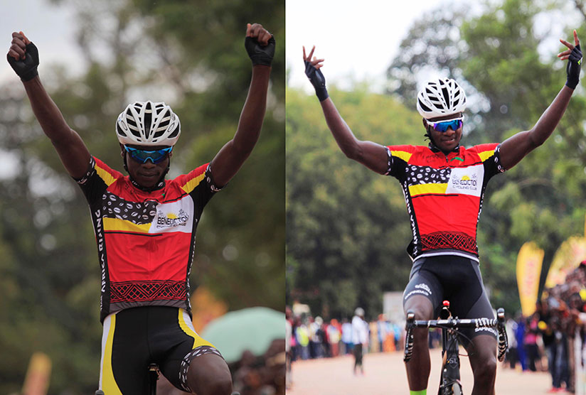 Club Benediction riders Jean Bosco Nsengimana (left) and Bonaventure Uwizeyimana (right) will lead Team Rwanda's roster at the five-day event. / Sam Ngendahimana