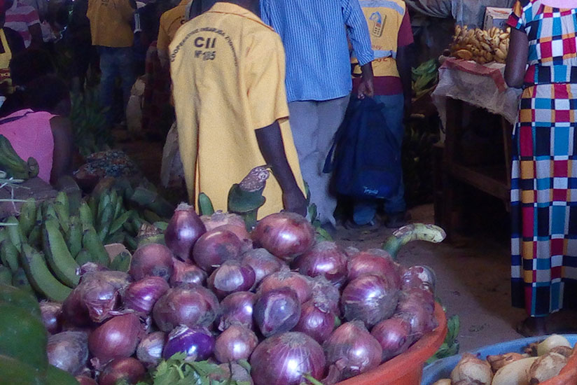 A bunch of bananas now costs Rwf10,000, while a kilo is at Rwf350. / (Appolonia Uwanziga)