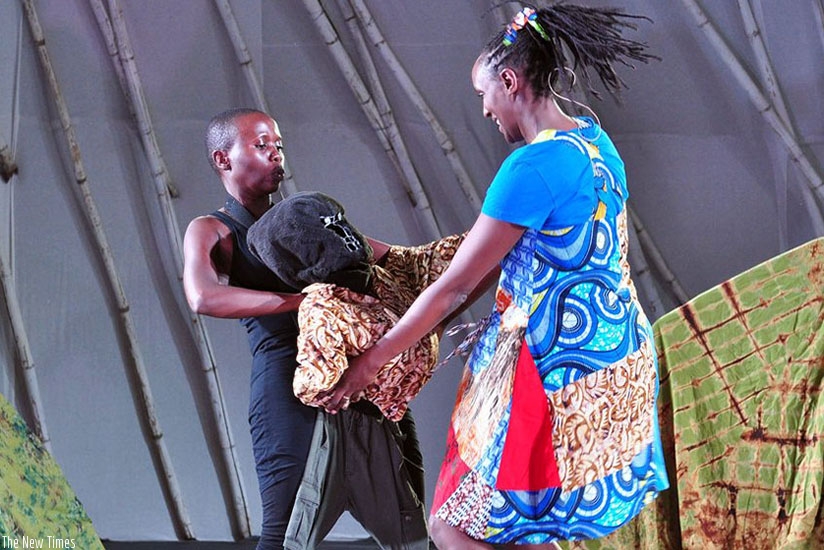 Actors at a past Ubumuntu Arts Festival in Kigali. File. 
