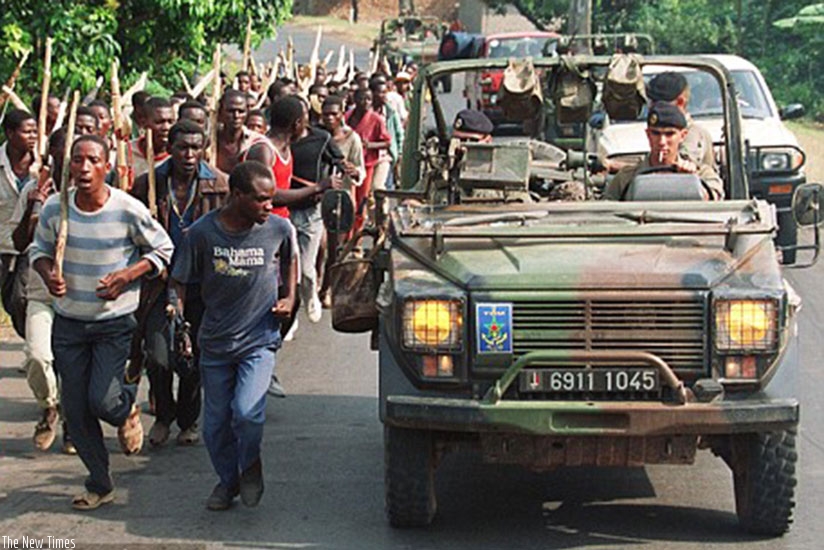 French troops trained Interehamwe militia shortly before the Genocide. (Net)