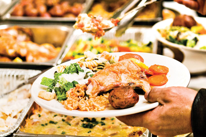 The eatery offers a lunch buffet. / Internet photo