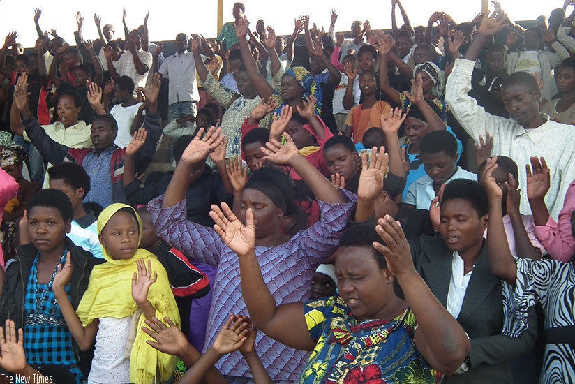 Christians during a prayer session. (File)