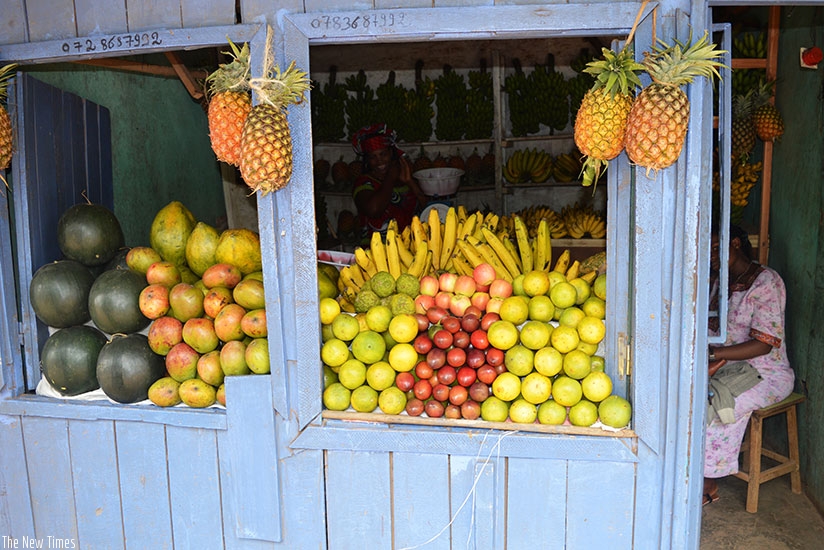 A grocery shop at Kimironko market in Kigali. (Sam Ngendahimana)