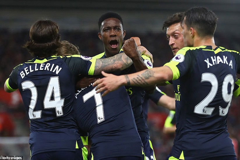 The victory moves Arsene Wenger's men to within three points of fourth-placed Manchester City with three left to play. Net photo