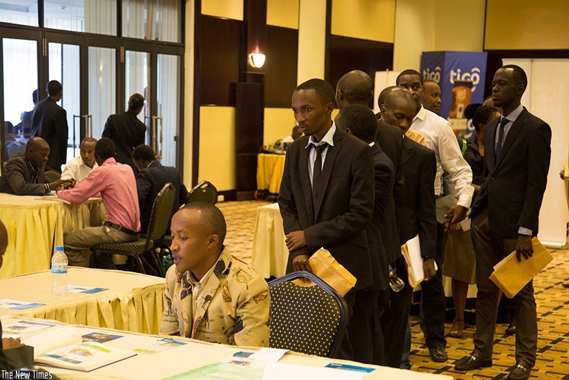 Graduates seek opportunities during last year's Job Day. Several organisations took part in the event. (File)