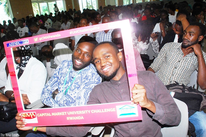 Some of the students that attended the launch of the challenge. (Courtesy photos)