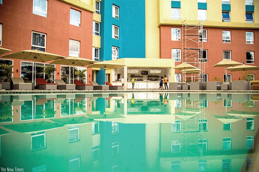 The pool side view of Park Inn by Radisson located in Kiyovu. File.