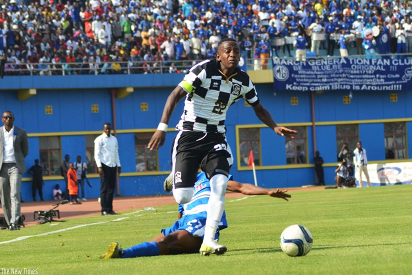 APR right back Michel Rusheshangoga is said to have verbally agreed to join Tanzaniau2019s Singida United on a two-year contract. (Sam Ngendahimana)