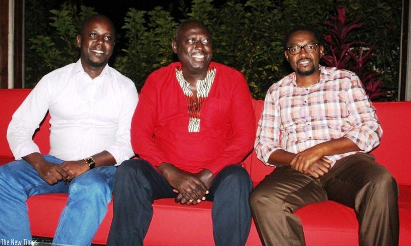 L-R: Fidel Kanamugire, John Uwintwali and Raoul Gisanura lead the coalition. The group says they want to bring about changes in Rwandan football. (Peter Kamasa)