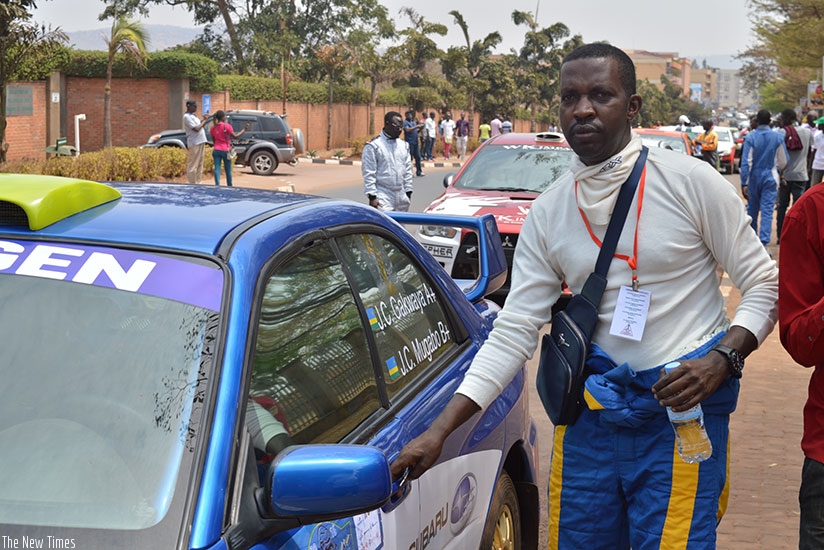 Gakwaya finished fourth and was the only Rwandan to finish in top ten in the 2016 Rwanda Mt. Gorilla Rally. (File)