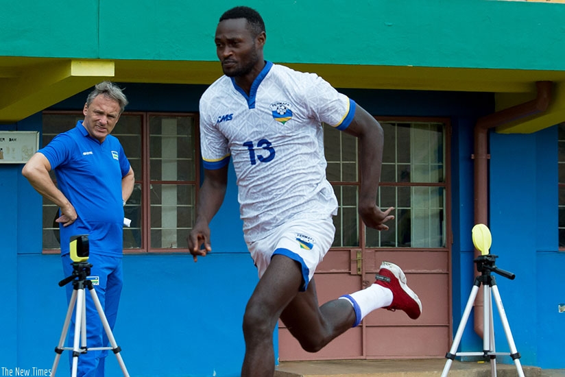 Antoine Hey, left, named a 25-man provisional squad, which will start the residential training camp on Monday. T. Kisambira