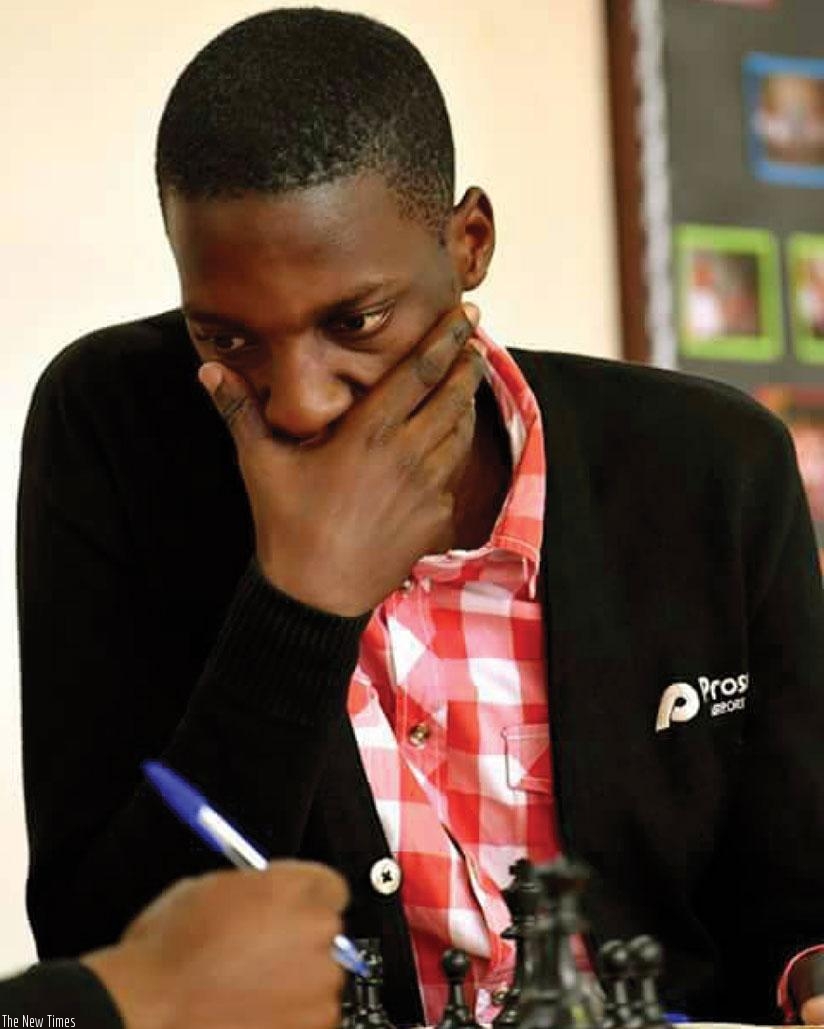 FIDE Master Haruna Nsubuga during a past tournament. (Courtesy photos)