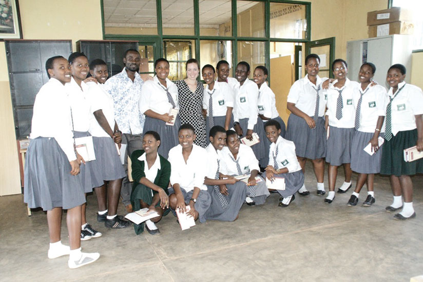 Students of FAWE Girls School. WiIN seeks to promote women in STEM. File.