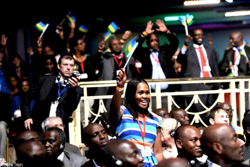 Participants cheers during a past Rwanda Day (File)