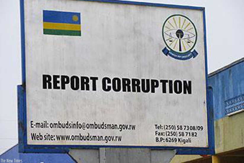 Rwanda maintains zero tolerance to corruption but queries abound on whether whistleblowers deserve rewards. (File)