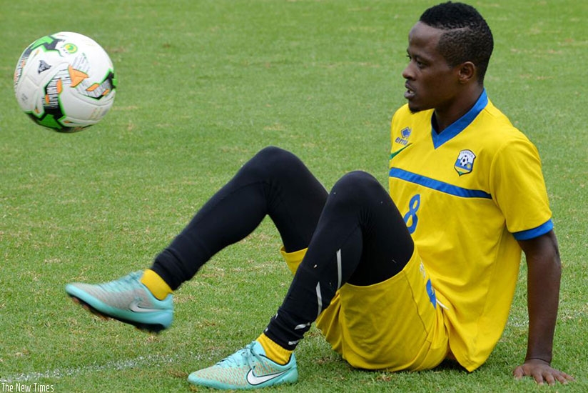Niyonzima is back home for national duty as Amavubi prepare for the first 2019 African Cup of Nations qualifier against Central African Republic. (File)